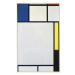 Mondrian, Piet - Obrazová reprodukce Composition with blue, (26.7 x 40 cm)