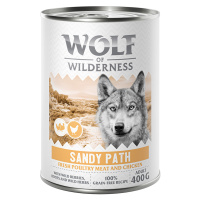 Wolf of Wilderness, 12 x 400 g - 10 + 2 zdarma - Sandy Path - drůbež s kuřecím