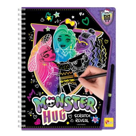 Monster High Vyškrabávací omalovánky objetí LISCIANI