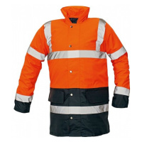 Zimní výstražný kabát SEFTON, oranžový/navy