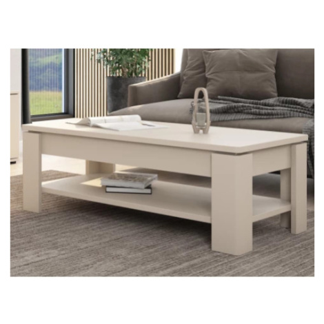 Konferenční stolek s úložným prostorem Avola, béžový kašmír Asko