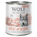 6 x 400 g / 800 g Wolf of Wilderness "Free-Range Meat" za zkušební cenu - Great Dessert - krůtí 