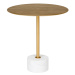 Přístavný stolek LICCU 2 mosaz/mramor