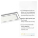 LEUCHTEN DIREKT is JUST LIGHT LED stropní svítidlo bílé ploché 110x28, dálkový ovladač, stmívate