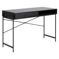 Dkton Designový psací stůl Naarah 110 cm černý
