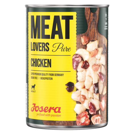 Výhodné balení Josera Meatlovers Pure 12 x 400 g - kuřecí