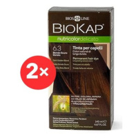 BIOKAP Nutricolor Delicato Chestnut Light Brown Gentle Dye 5.05 (2× 140 ml)