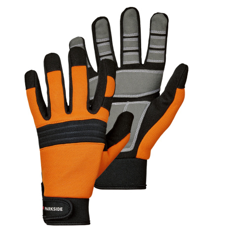 Parkside® Dámské / Pánské pracovní rukavice (oranžová, 8)