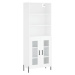 vidaXL Skříň highboard bílá 69,5 x 34 x 180 cm kompozitní dřevo