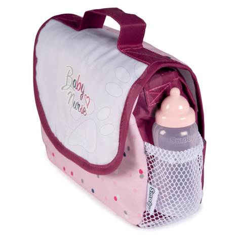 Přebalovací taška s pamperskou Violette Baby Nurse Smoby se 7 doplňky s nastavitelným popruhem