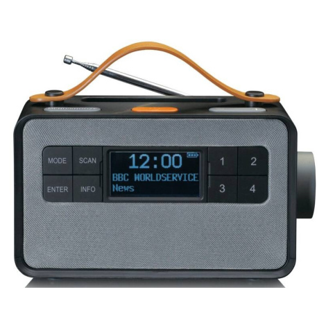 Radiopřijímač Lenco PDR-065BK / 4 W / šedá Varianta: ivi1