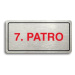 Accept Piktogram "7. PATRO" (160 × 80 mm) (stříbrná tabulka - barevný tisk)