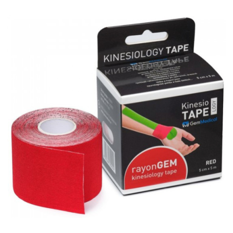 GM rayon kinesiology tape hedvábný 5 cm x 5 m red