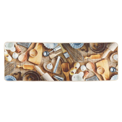 vidaXL Kuchyňský koberec vícebarevný 60x180 cm pratelný protiskluzový