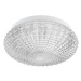 NOVA LUCE stropní svítidlo CLAM čiré sklo bílý kov E27 2x12W 230V IP44 bez žárovky 9738255