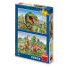 Dino SOUBOJ DINOSAURŮ 2x48 Puzzle
