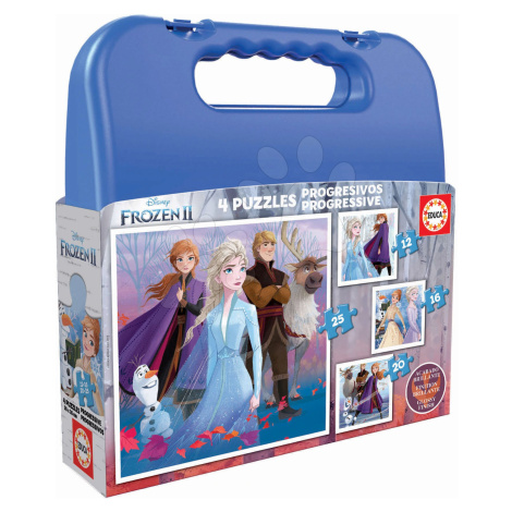 Dětské puzzle v kufříku Frozen 2 Case Educa 12-16-20-25 dílků od 4 let