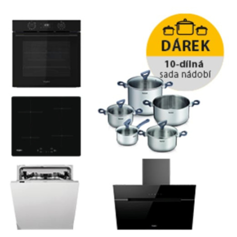 Akční set spotřebičů Whirlpool trouba OMK58CU1SB + indukční deska WSQ7360NE +  digestoř WHVP62FL