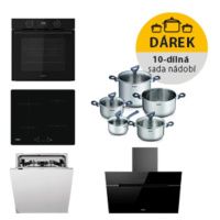 Akční set spotřebičů Whirlpool trouba OMK58CU1SB + indukční deska WSQ7360NE +  digestoř WHVP62FL