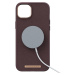 NJORD Genuine Leather Magsafe Case iPhone 14 Plus tmavě hnědý