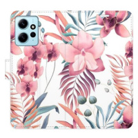 iSaprio flip pouzdro Pink Flowers 02 pro Xiaomi Redmi Note 12 5G