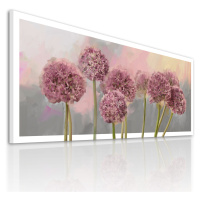 Obraz na plátně GARLIC FLOWER A různé rozměry Ludesign ludesign obrazy: 100x40 cm