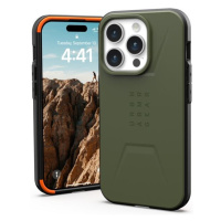 UAG Civilian MagSafe, olive drab - iPhone 15 Pro (114275117272) Olivově zelená