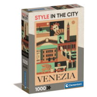 Clementoni - Puzzle 1000 Style in the city Benátky Compact box