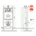 Liv-Fluidmaster LIV-FIX-MEDITERAN 9052 SLIM modul pro suchou instalaci pro závěsnou WC mísu - hl