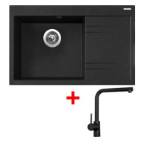 Sinks RIM 780 L Granblack + Elka černá matná