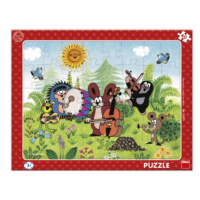 Puzzle deskové Krtek a kapela, 40 dílků