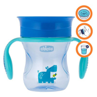 CHICCO - Hrneček Perfect 360 s držadly 200 ml, modrý 12m+