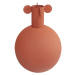 KARE Design Oranžová kovová váza Lava 41cm