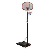 vidaXL Basketbalový koš černý 216–250 cm polyethylen