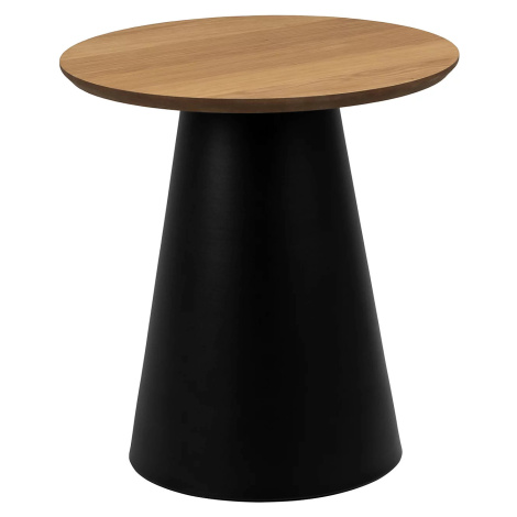 Actona Odkládací stolek Soli 45 cm černý/dub přírodní
