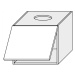 ArtExt Kuchyňská skříňka horní digestořová PLATINIUM | W8 60 Barva korpusu: Lava