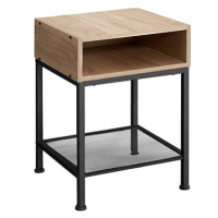 Noční stolek Harlow 40,5x40,5x52,5cm - Industrial světlé dřevo, dub Sonoma