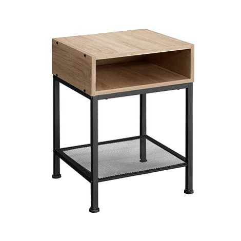 Noční stolek Harlow 40,5x40,5x52,5cm - Industrial světlé dřevo, dub Sonoma tectake