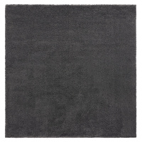 Flair Rugs koberce Kusový koberec Shaggy Teddy Charcoal čtverec - 200x200 cm