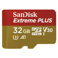 Paměťová karta SanDisk Extreme Plus  32GB, microSDHC UHS-I (U3) (s adaptérem)