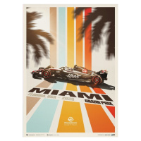 Umělecký tisk Haas F1 Team - Miami - 2023, (40 x 50 cm)