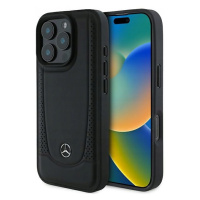 Pouzdro Pro Iphone 16 Pro 6.3 Mercedes Leather Urban Černé Case Zadní Kryt