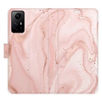 iSaprio flip pouzdro RoseGold Marble pro Xiaomi Redmi Note 12S