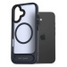 AlzaGuard Matte Case with Stand Compatible with MagSafe for iPhone 16 tmavě modrý