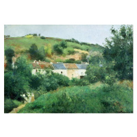 Obrazová reprodukce The Path in the Village, 1875, Camille Pissarro, 40 × 26.7 cm