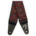 Fender Pasadena Woven Strap, Lattice Red, 2"