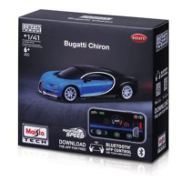 Maisto RC - DIE-CAST METAL se světly, Bugatti Chiron,modro-černá, 2,4GHz, USB, XTR, Bluetooth 5.