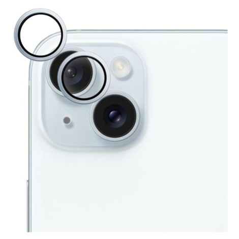 Ochranné sklo fotoaparátu Epico pro Apple iPhone 15/15 Plus, světle modrá