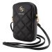 Taška Guess PU Quilted 4G Metal Logo Wallet Phone Bag Zipper, černá