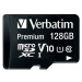 VERBATIM MicroSDXC Premium karta 128GB + SD adaptér